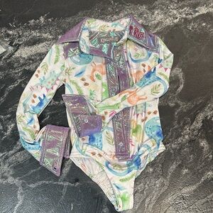 Kingsville brand girls Dino rodeo shirt